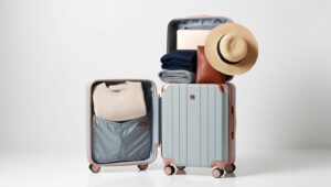 itens para levar na mala de viagem, uma mala com intens dentro, mala com design novo, moderno (1)